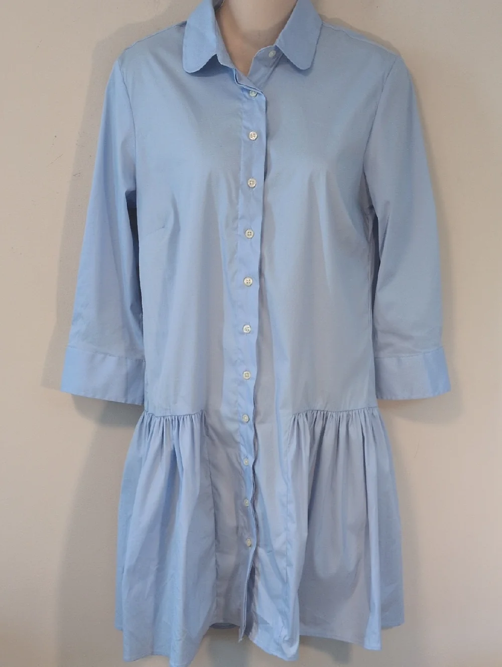 Rochelle Behrens The Drop Waist Shirt Dress S - Picture 6 of 16